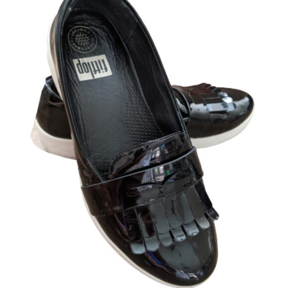 Fitflop Fringey Slip-on Sneaker SZ 8 - Picture 3 of 9